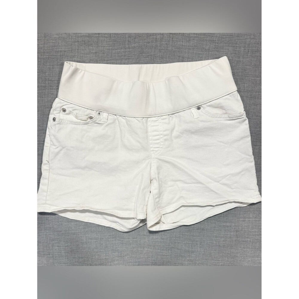 GAP White High-Waist Maternity Shorts | Women's Size 27R
